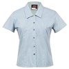 NEW Years 11-12 Girls Blouse (Sizes 8-16 & 22) - grey/white stripe
